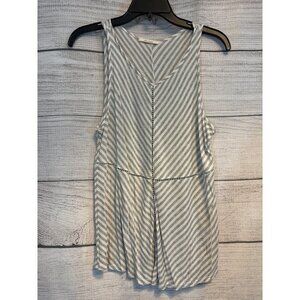 Ella Moss Sleeveless Striped Tank Top Size S